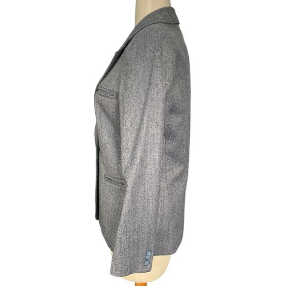 The Individualist at Nordstrom 100% Wool Size 10 Light Blue Blazer Work Wear - Picture 3 of 10